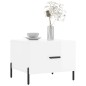 vidaXL Tavolini Salotto 2pz Bianco Lucido 50x50x40cm Legno Multistrato