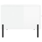 vidaXL Tavolini Salotto 2pz Bianco Lucido 50x50x40cm Legno Multistrato