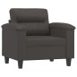vidaXL Poltrona Grigia 60 cm in Similpelle