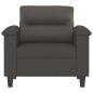 vidaXL Poltrona Grigia 60 cm in Similpelle