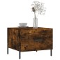vidaXL Tavolini Salotto 2 pz Rovere Fumo 50x50x40cm Legno Multistrato