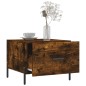 vidaXL Tavolini Salotto 2 pz Rovere Fumo 50x50x40cm Legno Multistrato