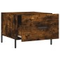 vidaXL Tavolini Salotto 2 pz Rovere Fumo 50x50x40cm Legno Multistrato
