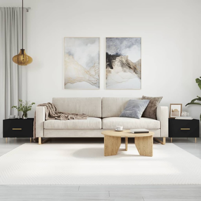 vidaXL Tavolini da Salotto 2 pz Neri 50x50x40 cm in Legno Multistrato