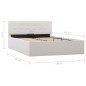 vidaXL Giroletto con Contenitore Idraulico Bianco Similpelle 120x200cm vidaXL Giroletto con Contenitore Idraulico Bianco Similpelle 120x200cm