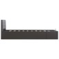 vidaXL Giroletto con Contenitore Idraulico Grigio Similpelle 90x200cm vidaXL Giroletto con Contenitore Idraulico Grigio Similpelle 90x200cm