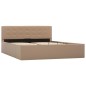 vidaXL Giroletto Idraulico Contenitore Cappuccino Similpelle 140x200cm vidaXL Giroletto Idraulico Contenitore Cappuccino Similpelle 140x200cm