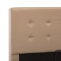 vidaXL Giroletto Idraulico Contenitore Cappuccino Similpelle 140x200cm vidaXL Giroletto Idraulico Contenitore Cappuccino Similpelle 140x200cm