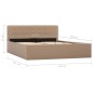 vidaXL Giroletto Idraulico Contenitore Cappuccino Similpelle 140x200cm vidaXL Giroletto Idraulico Contenitore Cappuccino Similpelle 140x200cm
