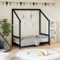 vidaXL Giroletto per Bambini Nero 70x140 cm in Legno Massello di Pino vidaXL Giroletto per Bambini Nero 70x140 cm in Legno Massello di Pino