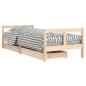 vidaXL Giroletto Bambini con Cassetti 80x200 cm Legno Massello di Pino vidaXL Giroletto Bambini con Cassetti 80x200 cm Legno Massello di Pino