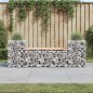 vidaXL Panca Giardino Design Gabbione 183x41x60,5 cm Massello Douglas vidaXL Panca Giardino Design Gabbione 183x41x60,5 cm Massello Douglas