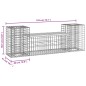 vidaXL Panca Giardino Design Gabbione 183x41x60,5 cm Massello Douglas vidaXL Panca Giardino Design Gabbione 183x41x60,5 cm Massello Douglas