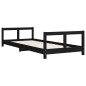 vidaXL Giroletto per Bambini Nero 80x200 cm in Legno Massello di Pino vidaXL Giroletto per Bambini Nero 80x200 cm in Legno Massello di Pino