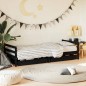 vidaXL Giroletto Bambini con Cassetti Nero 90x200cm Massello di Pino vidaXL Giroletto Bambini con Cassetti Nero 90x200cm Massello di Pino