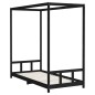 vidaXL Giroletto per Bambini Nero 90x200 cm in Legno Massello di Pino vidaXL Giroletto per Bambini Nero 90x200 cm in Legno Massello di Pino