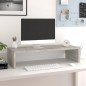 Supporto Monitor Grigio Cemento 60x23,5x12 cm Legno Multistrato Supporto Monitor Grigio Cemento 60x23,5x12 cm Legno Multistrato