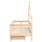 vidaXL Giroletto Bambini con Cassetti 70x140 cm Legno Massello di Pino vidaXL Giroletto Bambini con Cassetti 70x140 cm Legno Massello di Pino