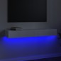 vidaXL Mobile Porta TV con Luci LED Bianco Lucido 120x35x15,5 cm vidaXL Mobile Porta TV con Luci LED Bianco Lucido 120x35x15,5 cm