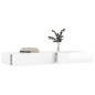 vidaXL Mobile Porta TV con Luci LED Bianco Lucido 120x35x15,5 cm vidaXL Mobile Porta TV con Luci LED Bianco Lucido 120x35x15,5 cm