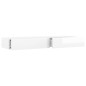 vidaXL Mobile Porta TV con Luci LED Bianco Lucido 120x35x15,5 cm vidaXL Mobile Porta TV con Luci LED Bianco Lucido 120x35x15,5 cm
