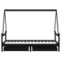 vidaXL Giroletto per Bambini con Cassetti Nero 90x190 cm Massello Pino vidaXL Giroletto per Bambini con Cassetti Nero 90x190 cm Massello Pino