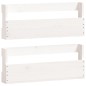 vidaXL Scarpiere a Parete 2 pz Bianco 59x9x23cm Legno Massello di Pino vidaXL Scarpiere a Parete 2 pz Bianco 59x9x23cm Legno Massello di Pino