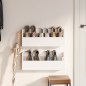 vidaXL Scarpiere a Parete 2 pz Bianco 59x9x23cm Legno Massello di Pino vidaXL Scarpiere a Parete 2 pz Bianco 59x9x23cm Legno Massello di Pino