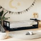 vidaXL Giroletto Bambini con Cassetti Nero 80x200cm Massello di Pino vidaXL Giroletto Bambini con Cassetti Nero 80x200cm Massello di Pino