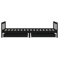 vidaXL Giroletto Bambini con Cassetti Nero 80x200cm Massello di Pino vidaXL Giroletto Bambini con Cassetti Nero 80x200cm Massello di Pino