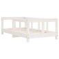 vidaXL Giroletto per Bambini Bianco 70x140cm in Legno Massello di Pino vidaXL Giroletto per Bambini Bianco 70x140cm in Legno Massello di Pino