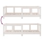 vidaXL Giroletto per Bambini Bianco 70x140cm in Legno Massello di Pino vidaXL Giroletto per Bambini Bianco 70x140cm in Legno Massello di Pino