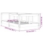 vidaXL Giroletto per Bambini Bianco 70x140cm in Legno Massello di Pino vidaXL Giroletto per Bambini Bianco 70x140cm in Legno Massello di Pino