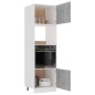 vidaXL Mobile per Microonde Grigio Cemento 60x57x207 cm Multistrato vidaXL Mobile per Microonde Grigio Cemento 60x57x207 cm Multistrato