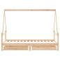 vidaXL Giroletto per Bambini con Cassetti 90x190cm Legno Massello Pino