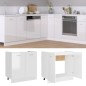 Armadio per Lavabo Bianco Lucido 80x46x81,5 cm in Truciolato Armadio per Lavabo Bianco Lucido 80x46x81,5 cm in Truciolato