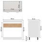 Armadio per Lavabo Bianco Lucido 80x46x81,5 cm in Truciolato Armadio per Lavabo Bianco Lucido 80x46x81,5 cm in Truciolato