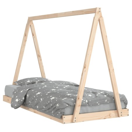 vidaXL Giroletto per Bambini 90x190 cm in Legno Massello di Pino
