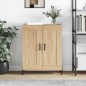 vidaXL Credenza Rovere Sonoma 69,5x34x90 cm in Legno Multistrato vidaXL Credenza Rovere Sonoma 69,5x34x90 cm in Legno Multistrato