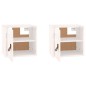 Pensili 2pz Bianchi 31,5x30x30 cm in Legno Massello di Pino Pensili 2pz Bianchi 31,5x30x30 cm in Legno Massello di Pino