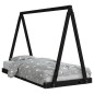 vidaXL Giroletto per Bambini Nero 90x190 cm in Legno Massello di Pino vidaXL Giroletto per Bambini Nero 90x190 cm in Legno Massello di Pino