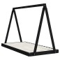 vidaXL Giroletto per Bambini Nero 90x190 cm in Legno Massello di Pino vidaXL Giroletto per Bambini Nero 90x190 cm in Legno Massello di Pino