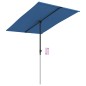 vidaXL Ombrellone da Esterni con Palo in Alluminio 2x1,5 m Azzurro 