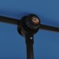 vidaXL Ombrellone da Esterni con Palo in Alluminio 2x1,5 m Azzurro 