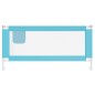 vidaXL Sponda Letto di Sicurezza per Bambini Blu 190x25 cm in Tessuto