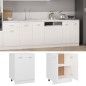 Armadio Inferiore Bianco 60x46x81,5 cm in Legno Multistrato Armadio Inferiore Bianco 60x46x81,5 cm in Legno Multistrato
