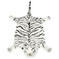 vidaXL Tappeto di Peluche a Forma di Tigre 144 cm Bianco vidaXL Tappeto di Peluche a Forma di Tigre 144 cm Bianco
