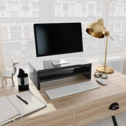 Supporto per Schermo Nero Lucido 42x24x13 cm in Truciolato