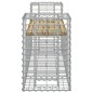 vidaXL Panca da Giardino Design Gabbione 183x41x60,5cm Pino Impregnato vidaXL Panca da Giardino Design Gabbione 183x41x60,5cm Pino Impregnato