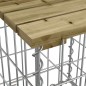 vidaXL Panca da Giardino Design Gabbione 183x41x60,5cm Pino Impregnato vidaXL Panca da Giardino Design Gabbione 183x41x60,5cm Pino Impregnato